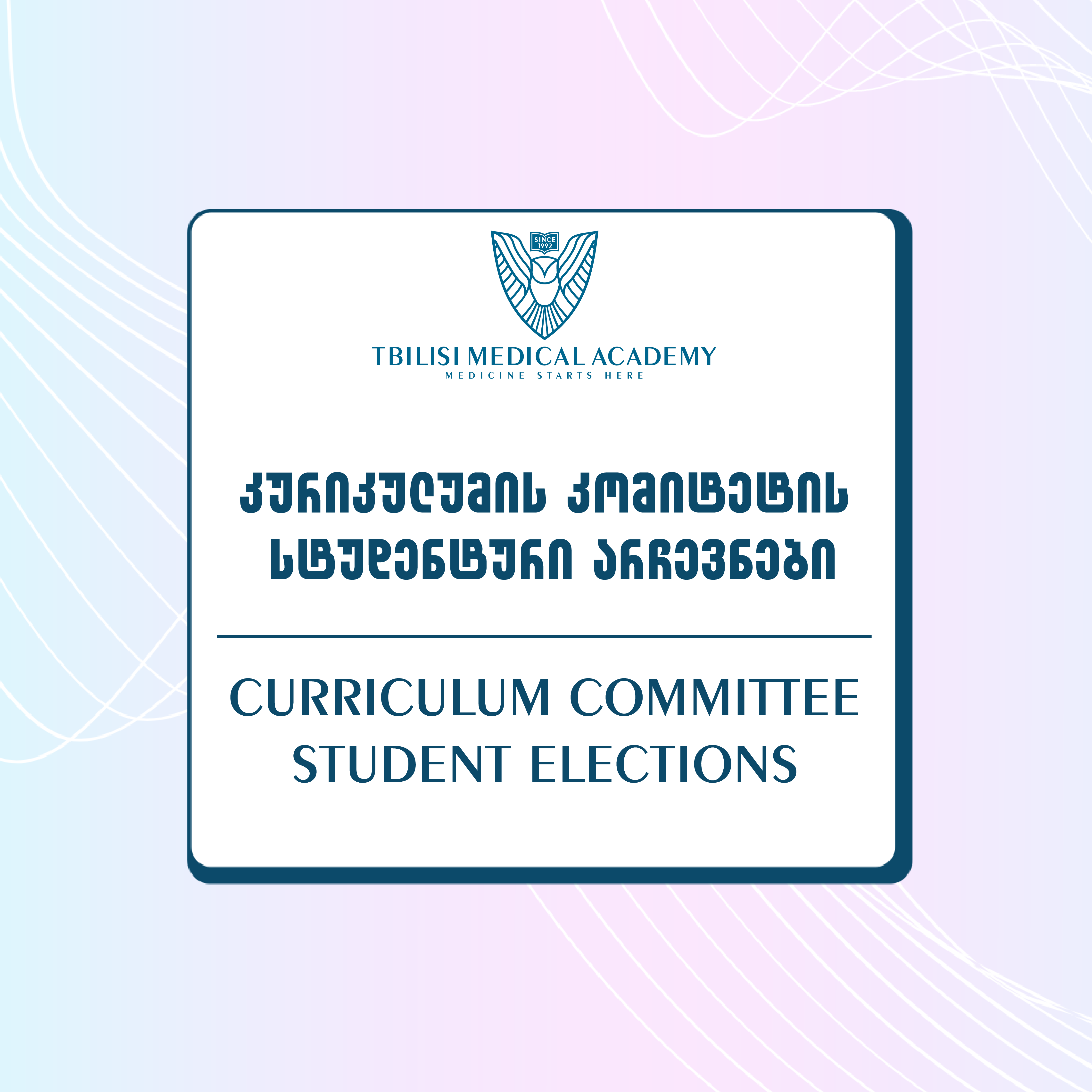  Elections of Student Representatives to the Curriculum Committee
