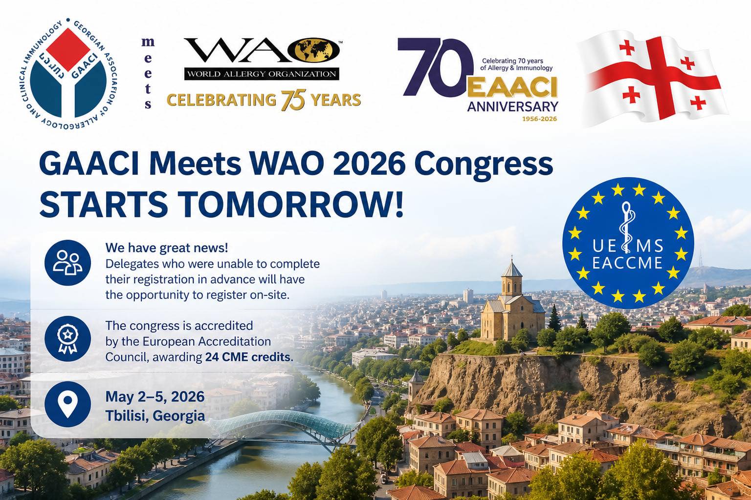 საერთაშორისო კონგრესი GAACI meets WAO 2026